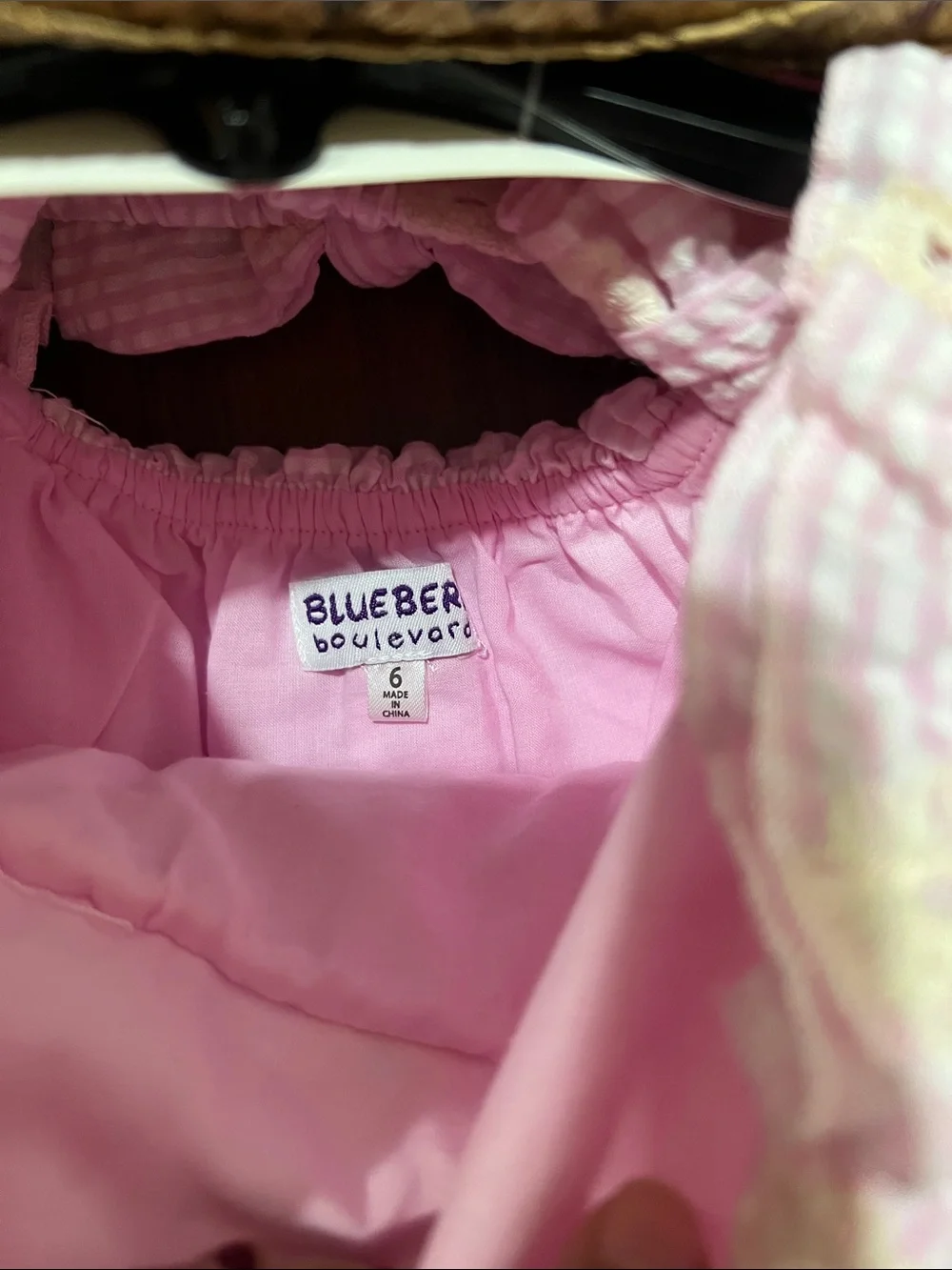 Dress With SunHat Girls Pink